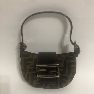 Fendi Zucca Mini Croissant Handbag